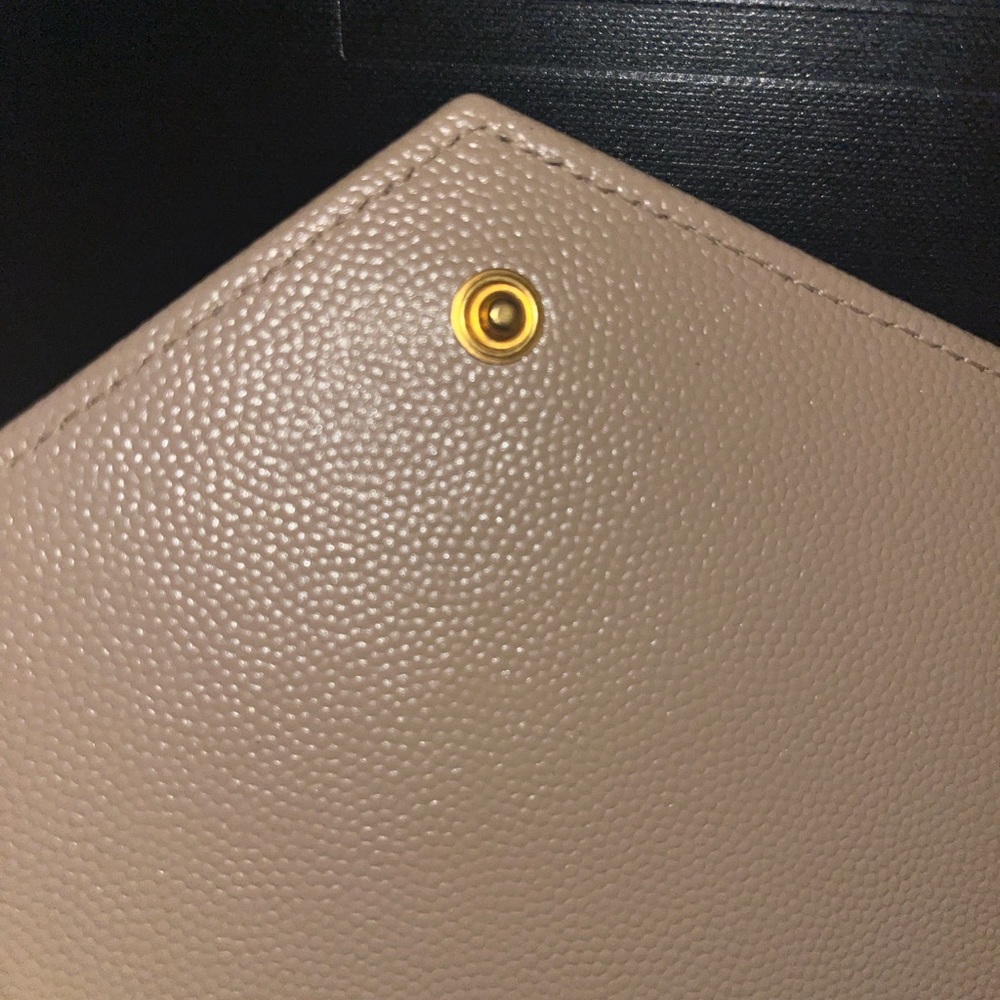 Saint Laurent Nude Quilted Leather YSL Chain Crossbody - Picture 8 of 9